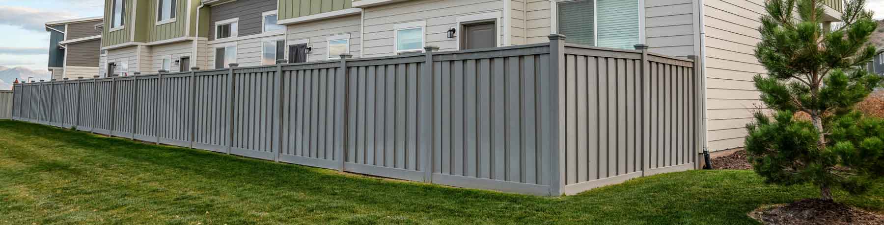 Gray fence | Thrive Landscape & Design
